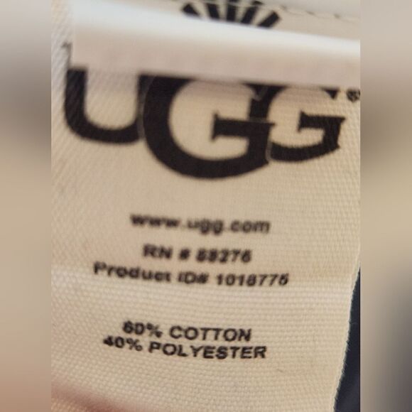 UGG L Blue Raglan Sleeve Round Neck Tight-Knit Lngslv Women's Pullover Sweater - Picture 3 of 9